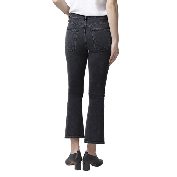 Citizens of Humanity Demy High Rise Cropped Flare Jeans in Date Night Pink Wave - Picture 3 of 12